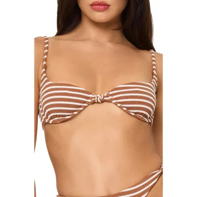 L*SPACE LSPACE TULIP STRIPE UNDERWIRE BIKINI TOP