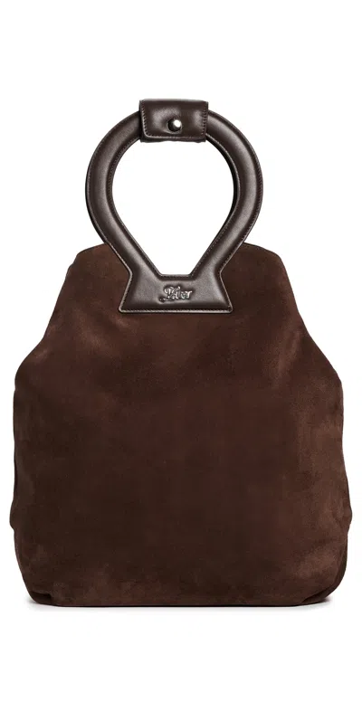 LUAR BROOKE SUEDE TOTE BROWN SUEDE