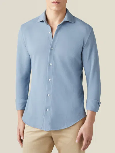 LUCA FALONI COTTON PIQUÉ SIENA SHIRT