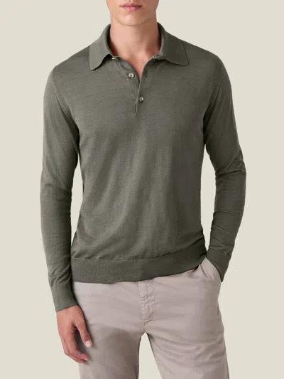 LUCA FALONI SILK-CASHMERE KNITTED POLO