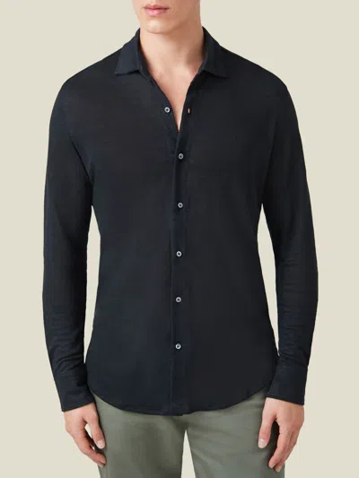 LUCA FALONI LINEN JERSEY SHIRT