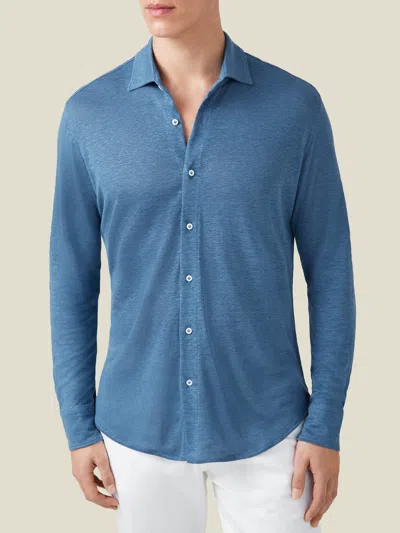 LUCA FALONI LINEN JERSEY SHIRT