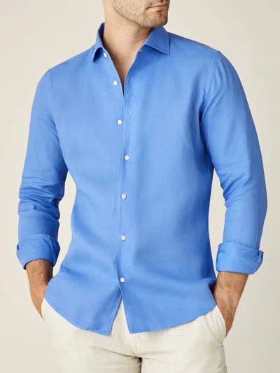 LUCA FALONI LINEN PORTOFINO SHIRT