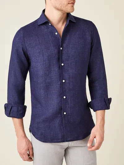 LUCA FALONI LINEN PORTOFINO SHIRT