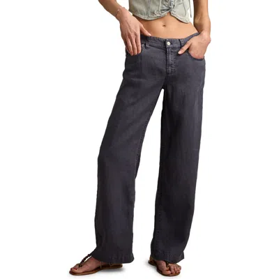 LUCKY BRAND LUCKY BRAND BAGGY WIDE LEG LINEN PANTS