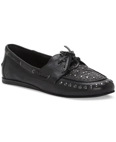 LUCKY BRAND WOMEN'S TIMINI STUDDED MOCCASIN BOAT SHOE LOAFERS