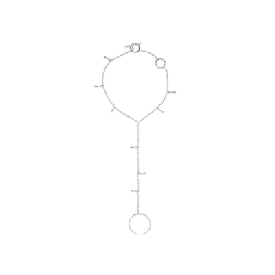 LUCY QUARTERMAINE LUCY QUARTERMAINE MULTI DROP HAND CHAIN