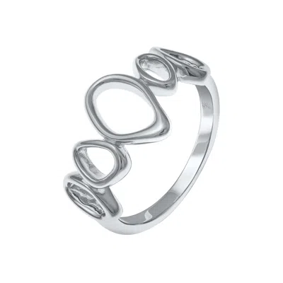 LUCY QUARTERMAINE WOMEN'S SILVER MULTI VOLCAN RING