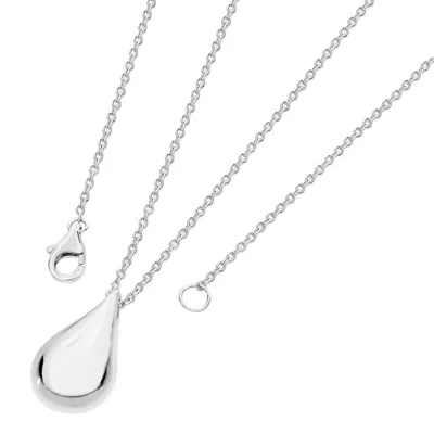 LUCY QUARTERMAINE WOMEN'S SOLID STERLING SILVER LARGE TEAR DROP PENDANT