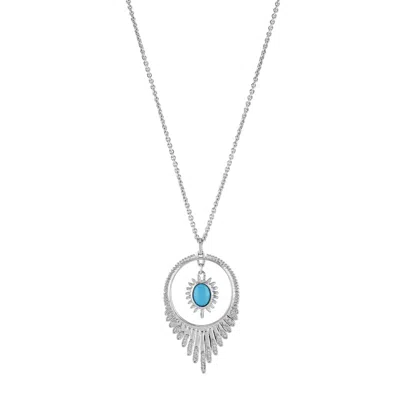 LUCY QUARTERMAINE WOMEN'S STERLING SILVER EGYPTIAN TURQUOISE PENDANT