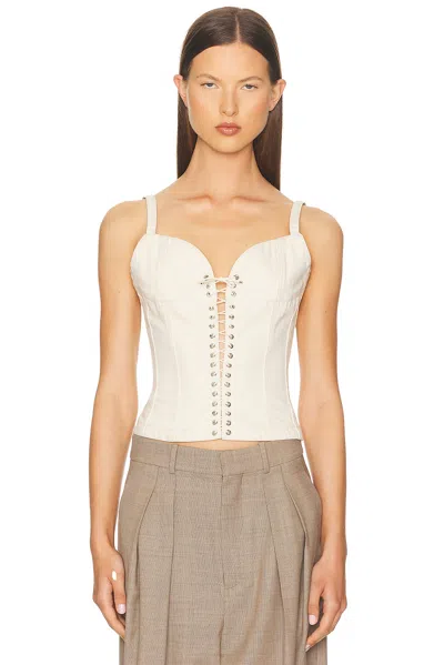 LUDOVIC DE SAINT SERNIN CLEAVAGE BUSTIER TOP