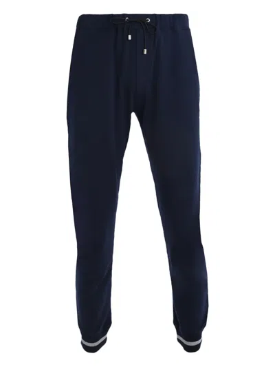LUIGI BORRELLI DRAWSTRING-CUFF TRACK PANTS