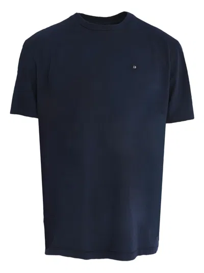 LUIGI BORRELLI LOGO-EMBROIDERED COTTON T-SHIRT