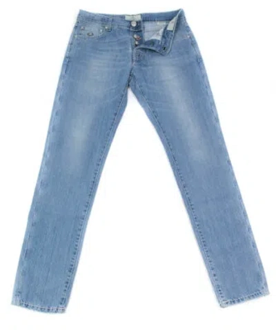 LUIGI BORRELLI NEU LUIGI BORRELLI DENIM BLAU JEANS - EXTRA SCHMAL - 42/58 - (CAR03311647)