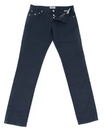 LUIGI BORRELLI NEU LUIGI BORRELLI MARINEBLAU HOSE - SUPER SLIM - 34/50 - (CAR4051591)