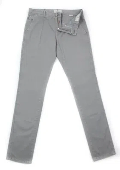 LUIGI BORRELLI NEU LUIGI BORRELLI SOLIDES GRAU HOSE - SUPER SLIM - 33/49 - (PARJ01430)
