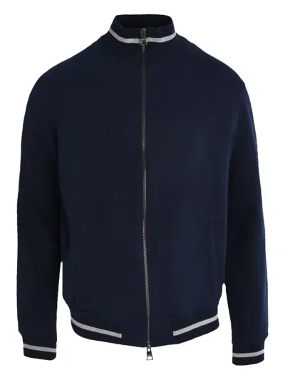 LUIGI BORRELLI ZIP-UP BOMBER JACKET