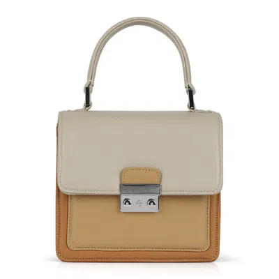 LUIS STEVEN WOMEN'S MADIE TOP HANDLE - TAN MIX