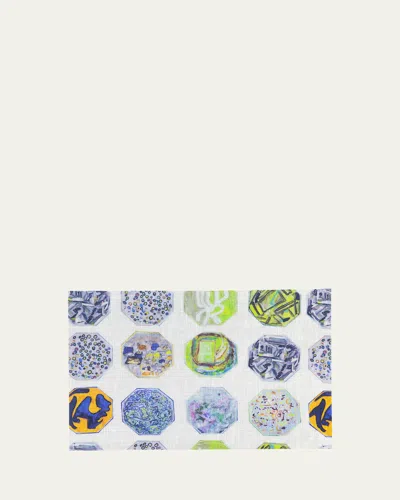 LUISA LONGO MEDALLIONS PRINTED PLACEMAT, 12" X 17"