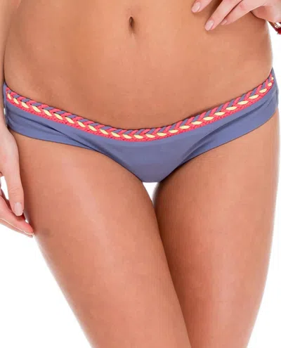 LULI FAMA BRAIDED HIPSTER BIKINI BOTTOM IN UNSTOPPABLE