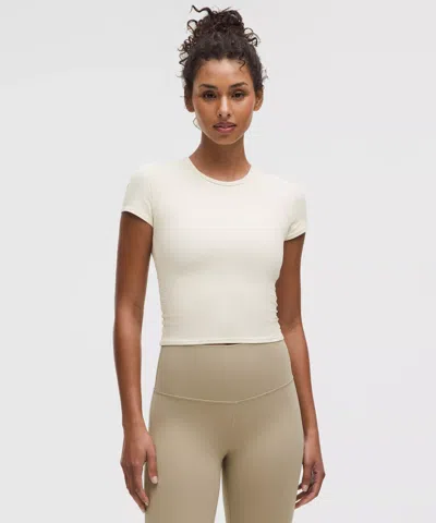 LULULEMON ALL IT TAKES BACK-TWIST RIBBED SHORT-SLEEVE SHIRT