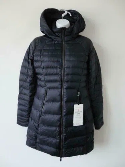 LULULEMON LULULEMON BRAVE THE COLD GOOSE DOWN HOODED PARKA JACKET 4 BKNT NAVY BLUE