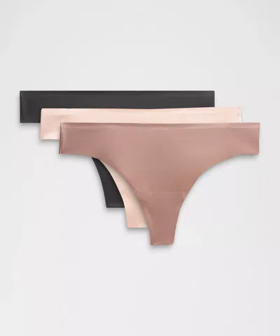 LULULEMON INVISIWEAR MID-RISE THONG UNDERWEAR