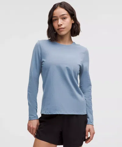 LULULEMON ORGANIC COTTON CREWNECK LONG-SLEEVE SHIRT