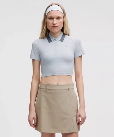 LULULEMON PIQUE TIGHT-FIT CROPPED POLO SHIRT