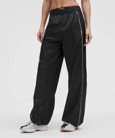 LULULEMON STRETCH SATIN NYLON MID-RISE PANT