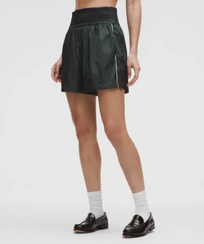 LULULEMON STRETCH SATIN NYLON SUPER-HIGH-RISE SHORT 5"