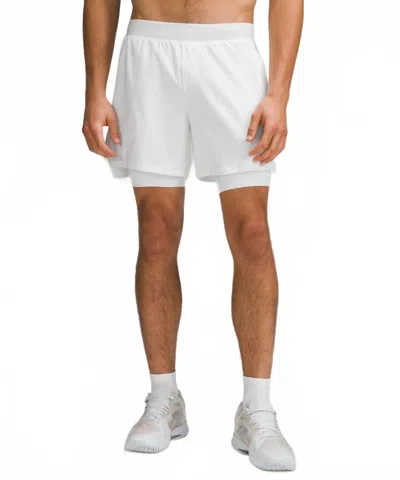 LULULEMON VENTED TENNIS SHORT - PLUS IN WHITE
