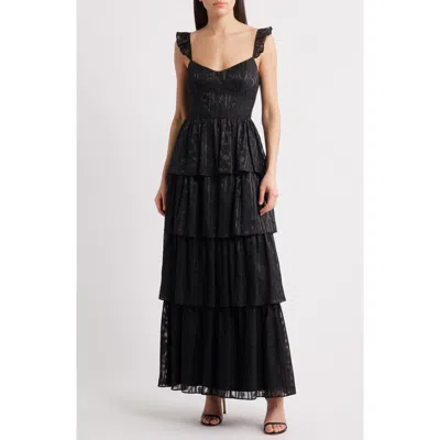 LULUS LULUS MAGNOLIA TIERED ORGANZA GOWN