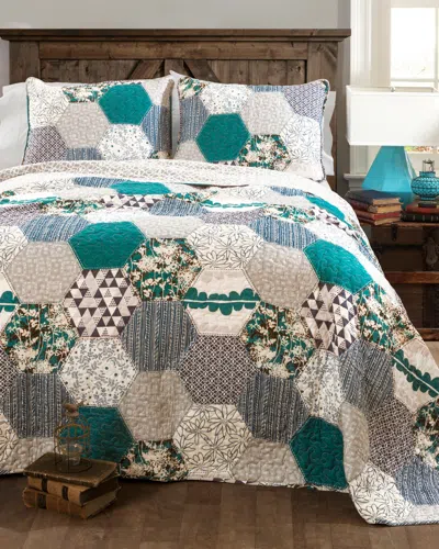 LUSH DECOR LUSH DECOR BRILEY 3PC QUILT SET