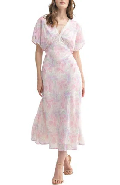 LUSH LUSH DOLMAN SLEEVE MIDI DRESS