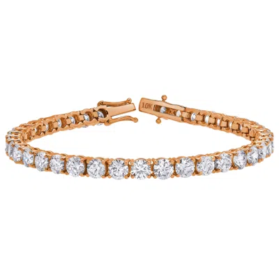 LUVMYJEWELRY 15LUV 10K GOLD LAB GROWN DIAMOND TENNIS BRACELETS - 18.9 CARATS