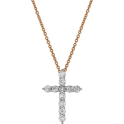 LUVMYJEWELRY LUVMYJEWELRY DIVINE 10K GOLD CROSS DIAMOND PENDANT
