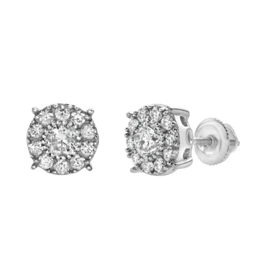 LUVMYJEWELRY RSHACK 14K GOLD DIAMOND STUD EARRINGS - 0.78CT.