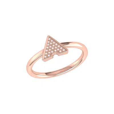 LUVMYJEWELRY SKYSCRAPER TRIANGLE STERLING SILVER DIAMOND RING