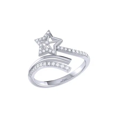 LUVMYJEWELRY STAR SPANGLED NIGHT STERLING SILVER DIAMOND RING