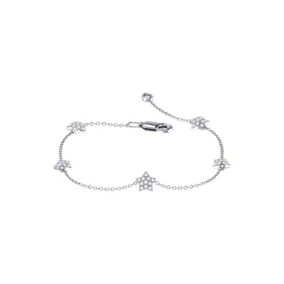 LUVMYJEWELRY STARKISSED STERLING SILVER DIAMOND BRACELET