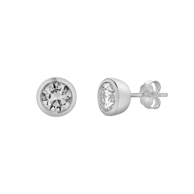 LUVMYJEWELRY UYARAK 14K GOLD LAB GROWN ROUND SOLITAIRE DIAMOND EARRINGS - 1 CTS