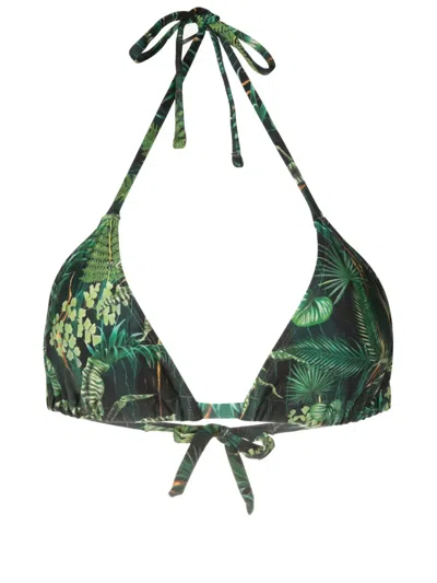 LYGIA & NANNY IASMIN LEAF-PRINT BIKINI TOP