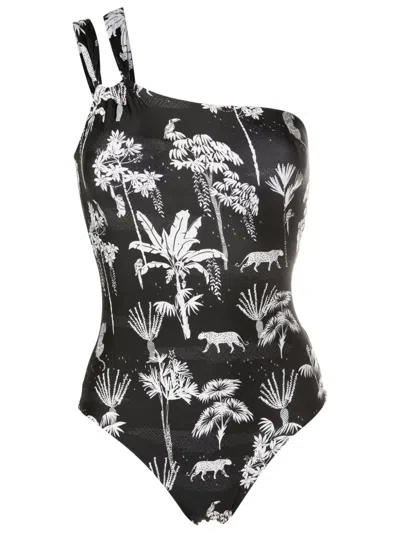 LYGIA & NANNY MIUSHA GRAPHIC-PRINT ONE-SHOULDER ONE-PIECE