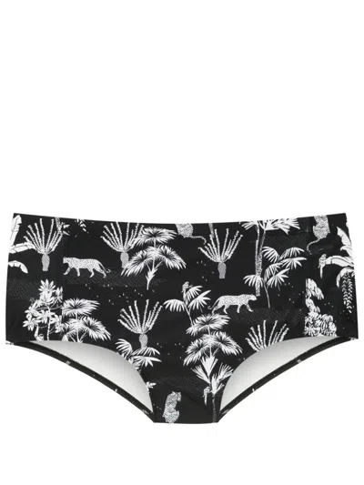 LYGIA & NANNY PARATI JUNGLE-PRINT SWIMMING TRUNKS