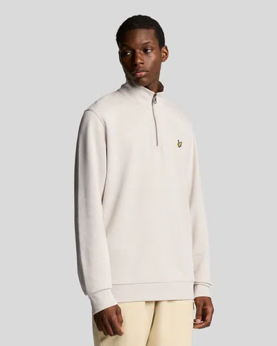 LYLE-AND-SCOTT-1874 FEMALE LYLE AND SCOTT 1874 ML2022V LOOPBACK QUARTER ZIP SWEAT W870 COVENANT