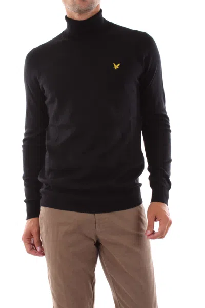 LYLE-AND-SCOTT-1874 SHIRTS MAN LYLE AND SCOTT 1874 KN1020V ROLL NECK Z86 JET BLACK
