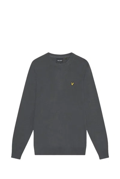 LYLE-AND-SCOTT-1874 SHIRTS MAN LYLE AND SCOTT 1874 KN2110V MERINO CREW W63. GUNMETAL