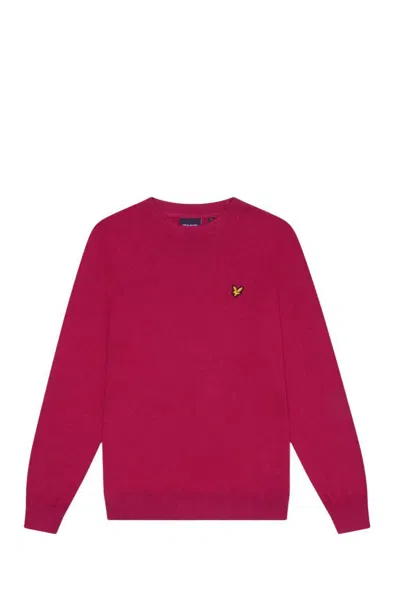 LYLE-AND-SCOTT-1874 SHIRTS MAN LYLE AND SCOTT 1874 KN2110V MERINO CREW X23. RICH BURGUNDY