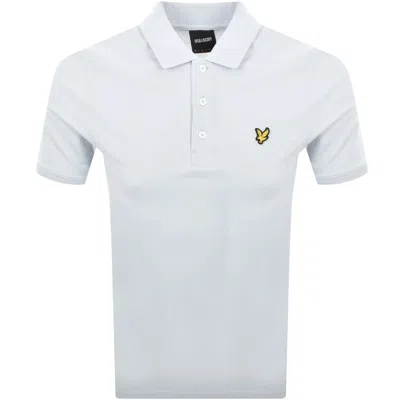 LYLE & SCOTT LYLE AND SCOTT PLAIN POLO T SHIRT BLUE